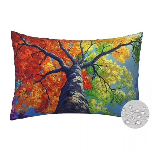 Outdoor Kissen 60x80 cm 2er Set Kissenbezug Bunt Wasserfest Outdoor Kissenbezüge Großer Baum Dekorative Kissenhüllen Zierkissen mit Verstecktem Reißverschluss Sofakissen für Garten Patio Deko -FS553 Outdoor Kissen 60x80 cm 2er Set Kissenbezug Bunt Wasserfest Outdoor Kissenbezüge Großer Baum Dekorative Kissenhüllen Zierkissen mit Verstecktem Reißverschluss Sofakissen für Garten Patio Deko -FS553 von LLWYH