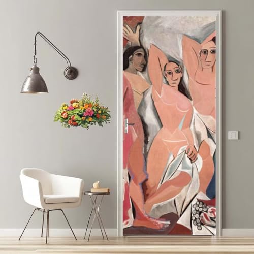 Türtapete Selbstklebend 90X200 cm Türaufkleber 3D Türfolie Selbstklebend Abstrakt Figur Klebefolie Türposter PVC Wasserfest Wandbild für Schlafzimmer Wohnzimmer Bad Tür Tapete -MT2083 Türtapete Selbstklebend 90X200 cm Türaufkleber 3D Türfolie Selbstklebend Abstrakt Figur Klebefolie Türposter PVC Wasserfest Wandbild für Schlafzimmer Wohnzimmer Bad Tür Tapete -MT2083 von LLWYH