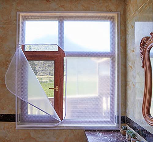 Isolier Schutz Vorhang - Mit Klettverschluss - Wärmeschutzvorhang für Fenster und Türen,Kälteschutz und Wärmeschutz im Winter,Ideal für die Nutzung von Klimaanlagen im Sommer (100x120cm/39.4x47.2in,A) von LLXNQ026