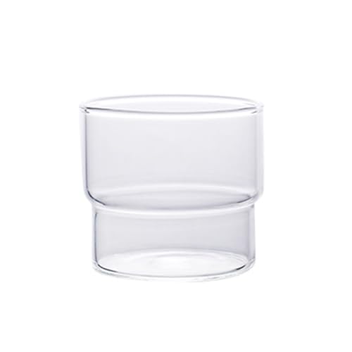 LLXTJJY Elegante Glasbecher Kreativer Stil Glas Kaffee Smoothie Tasse Retro Hitzebeständig Getränk Transparent Glaswaren Whisky Bier Obst Bubble Wasser Glas Trinkgläser von LLXTJJY