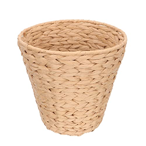 LLXTJJY Mülleimer Rattan Mülleimer Woven Korb Müll for Bad Obst Container Büro Große Müllkanne Abfallkorb von LLXTJJY