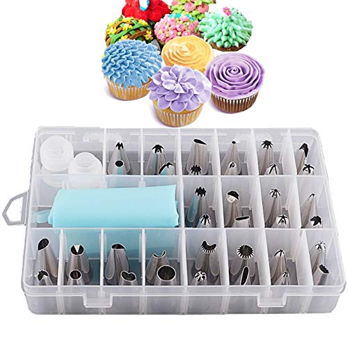 Spritztüllen-Set 24 stück Icing Piping Düse Werkzeug Set Box-kuchen Cupcae Sugarcraft Dekorieren Spritztüllen Spritztüllen-Set 24 stück Icing Piping Düse Werkzeug Set Box-kuchen Cupcae Sugarcraft Dekorieren Spritztüllen von LLXTJJY