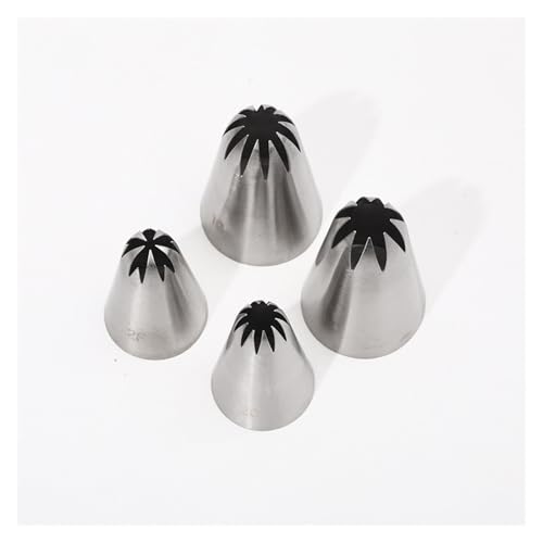 Spritztüllen-Set Icing Piping Nozzles For Decorating Cake Cookie Cupcake Piping Nozzle Stainless Steel Pastry Tips Baking Tools Spritztüllen(2F) von LLXTJJY