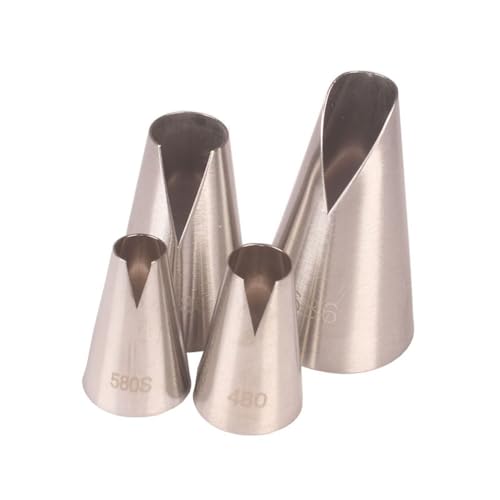 Spritztüllen-Set Kuchendüsen Creme Dekoration Kuchenkopf Vereisung Rohrleitungsdüse Gebäck Werkzeuge Fondant Blume Backen Tipps 4 Teile/satz Spritztüllen von LLXTJJY