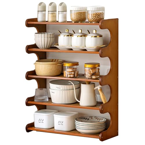 LLXYYD 3-stöckiger Kaffee-Organizer, für Wohnzimmer, Büro, Küchenregal, Tassenauslage, für Bücher, Tassen und Dekoartikel(Style B,Length 60) von LLXYYD