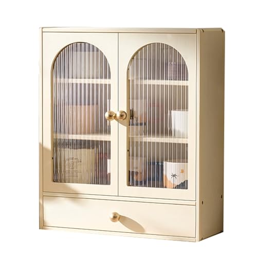 LLXYYD Bambus-Sideboard mit Stauraum, Küchenschrank mit 2 Türen und 1 Schublade, Wohnzimmerschrank, für Esszimmer, Flur(Style A) von LLXYYD