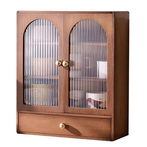 LLXYYD Bambus-Sideboard mit Stauraum, Küchenschrank mit 2 Türen und 1 Schublade, Wohnzimmerschrank, für Esszimmer, Flur(Style B) von LLXYYD