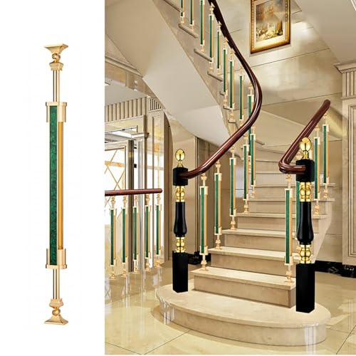1pcs Handläufe Für Innentreppenstufen, Treppengeländer Für Treppenraumteilerpfosten, Für Sicherheit Und Stil Handläufe Für Balkon/Flur/Villa(Green) von LLYLAFDC