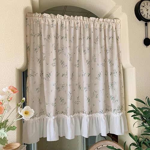 Kurzgardine Bistrogardine Scheibengardine Fenster Wandbehang Gardinen Schiebevorhang Landhausstil Bistrogardine Scheibengardine Voile Bistrogardine Für Küche Wohnzimmer Schlafzimmer,1 Stück ( Color : von LLYLAFDC