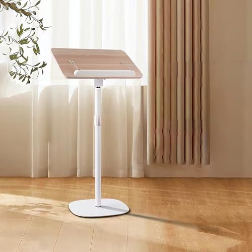 LLYLAFDC Stehpulte, Rednerpult Höhenverstellbar, Stehpult Laptoptisch, Stehpult Rednerpult Multi Funktion Kanzel Für Vorträge, Konzerte, Reden Und Präsentationen Stehpult Hörsäle(Natural,35in/90cm) von LLYLAFDC