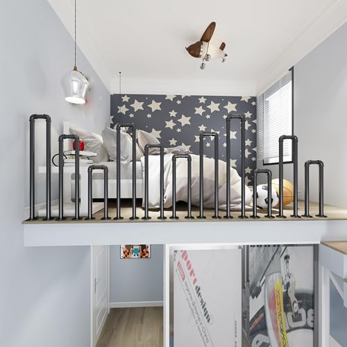 Treppengeländer Innen, Metall-Balustraden-Klemmsäulen Handlauf Treppe, Geländer Treppe, Rutschfest Und Rostfrei, Für Balkone Flure Wohnungen Villen 1pcs(85cm) von LLYLAFDC