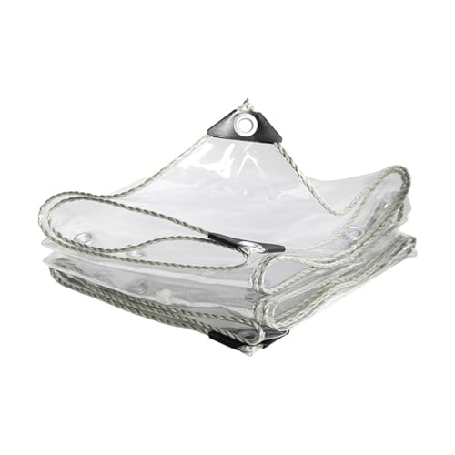 Klare Tarps Heavy Duty PVC Transparente Zugdichte Tuchplanke mit Grommets für Den Gartenpavillon des Gartens Der Terrasse des Gewächshauses Im Freien(2X5M) von LLZCJXGS