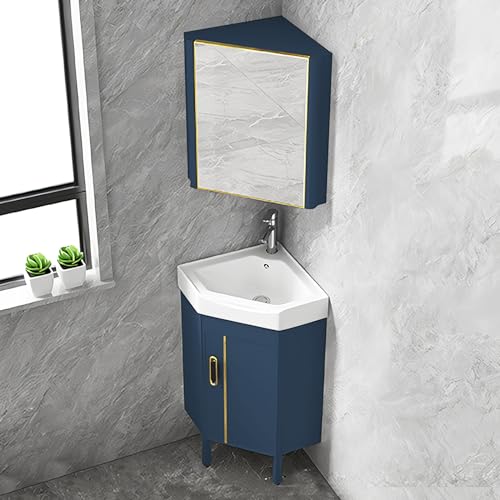 LLZJDDPLY Badezimmer Badmöbel Set Waschbeckenunterschrank Unterschrank Badezimmerschrank mit Spiegelschrank (Color : B, Size : 38cm/14.9in) von LLZJDDPLY