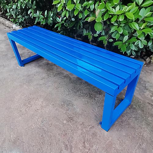 LLZJDDPLY Gartenbank Metall, Gartenbank Wetterfest, Terrassenmöbel für den Park draußen, Picknick, Hof, Veranda, Hinterhof, Außendekoration(H,150cm/59in) von LLZJDDPLY
