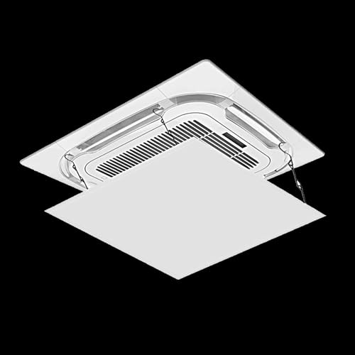 LLZJDDPLY Windabweiser klimaanlage für die Decke, Verstellbarer klimaanlage windabweiser, Geeignet für die quadratischen Auslässe zentraler Klimaanlagen(100cm/39in) von LLZJDDPLY