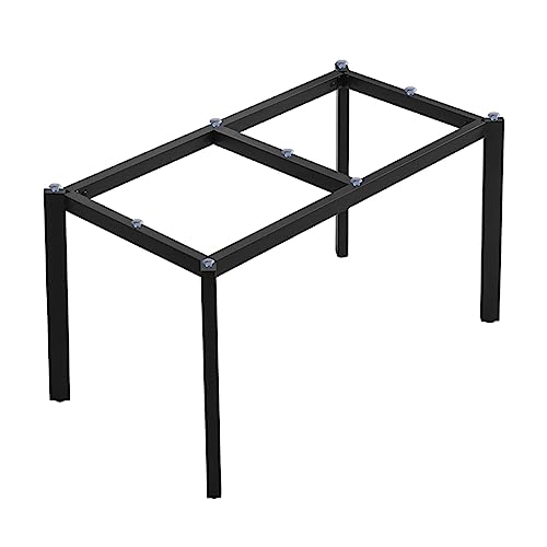 Metall-Tischbeine, modernes Schreibtischgestell, mit Saugnäpfen, robuste industrielle Esstischbeine, Schreibtischbasis für Marmor, Glas, Holzplatte, Schwarze Möbelbeine für Zuhause von LLZZXQ