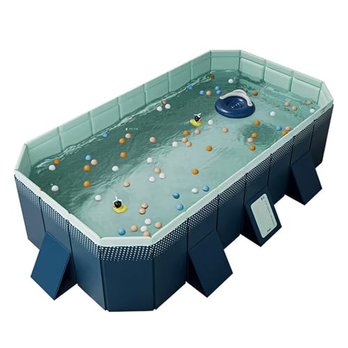 LLiuvccz Faltbarer Swimmingpool, Außenpool, verschleißfest, nicht aufblasbar, großer Außenpool, Garten, Hinterhof, Sommer-Wasserparty (A,3M) von LLiuvccz