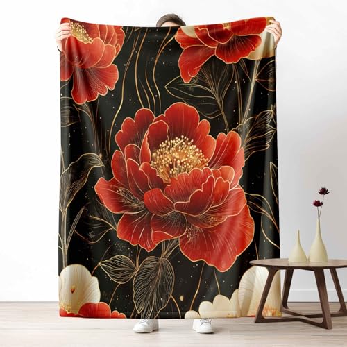 3D Fleecedecke Blumenpflanzen Pfingstrose KuscheldeckeFantasie Blatt Flauschig & Weich Malerei Geblümt Wohndecke für Sofa, Bett, Couch, Warm und Gemütlich, 230x270 cm 3D Fleecedecke Blumenpflanzen Pfingstrose KuscheldeckeFantasie Blatt Flauschig & Weich Malerei Geblümt Wohndecke für Sofa, Bett, Couch, Warm und Gemütlich, 230x270 cm von LLponhg