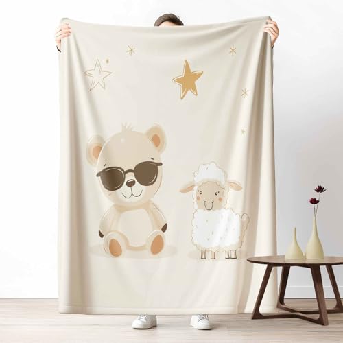 3D Fleecedecke Cartoon Bär KuscheldeckeSüß Schaf Flauschig & Weich Kinderzimmer Tier Wohndecke für Sofa, Bett, Couch, Warm und Gemütlich, 230x270 cm 3D Fleecedecke Cartoon Bär KuscheldeckeSüß Schaf Flauschig & Weich Kinderzimmer Tier Wohndecke für Sofa, Bett, Couch, Warm und Gemütlich, 230x270 cm von LLponhg