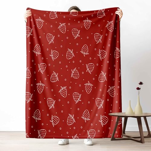 3D Fleecedecke Früchte Erdbeere KuscheldeckeSüß Muster Flauschig & Weich Rot Essen Wohndecke für Sofa, Bett, Couch, Warm und Gemütlich, 230x270 cm 3D Fleecedecke Früchte Erdbeere KuscheldeckeSüß Muster Flauschig & Weich Rot Essen Wohndecke für Sofa, Bett, Couch, Warm und Gemütlich, 230x270 cm von LLponhg
