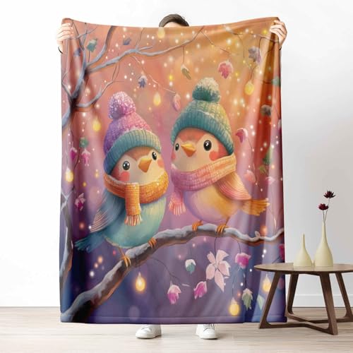 3D Kuscheldecke für Erwachsene Cartoon Vögel Wohndecke Flauschig als Sofa Deko Niedlich Tier Tagesdecke Winter Baum Fleecedecke Warm für Couch & Sessel, 130x150 cm 3D Kuscheldecke für Erwachsene Cartoon Vögel Wohndecke Flauschig als Sofa Deko Niedlich Tier Tagesdecke Winter Baum Fleecedecke Warm für Couch & Sessel, 130x150 cm von LLponhg