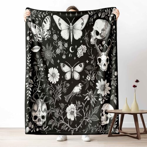3D Kuscheldecke für Erwachsene Ländlich Ziege Wohndecke Flauschig als Sofa Deko Abstrakt Regenbogen Tagesdecke Japanisch Kranich Fleecedecke Warm für Couch & Sessel, 130x150 cm von LLponhg