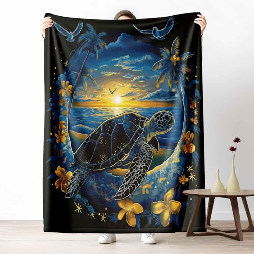 3D Kuscheldecke für Erwachsene Unterwasserwelt Meeresschildkröten Wohndecke Flauschig als Sofa Deko Natur Landschaft Sonnenuntergang Tagesdecke Fleecedecke Warm für Couch & Sessel, 130x150 cm 3D Kuscheldecke für Erwachsene Unterwasserwelt Meeresschildkröten Wohndecke Flauschig als Sofa Deko Natur Landschaft Sonnenuntergang Tagesdecke Fleecedecke Warm für Couch & Sessel, 130x150 cm von LLponhg