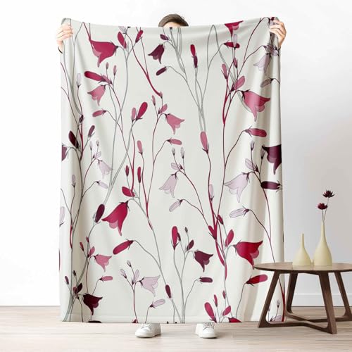 Flanelldecke Botanisch Blumen Kuschelige Sofadecke Weich & Warm Frühling Pflanze Flauschige Decke Natur Blatt Fleecedecke als Tagesdecke oder Geschenk, 100x130 cm Flanelldecke Botanisch Blumen Kuschelige Sofadecke Weich & Warm Frühling Pflanze Flauschige Decke Natur Blatt Fleecedecke als Tagesdecke oder Geschenk, 100x130 cm von LLponhg
