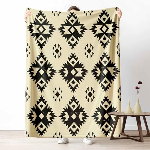 Kuscheldecke Flauschig Aztekenmuster Geometrie Wohndecke für Sofa & Bett Tribal Raute Weiche Warme Decke Ethnischer Muster Fleecedecke für Kinder & Erwachsene, 70x100 cm Kuscheldecke Flauschig Aztekenmuster Geometrie Wohndecke für Sofa & Bett Tribal Raute Weiche Warme Decke Ethnischer Muster Fleecedecke für Kinder & Erwachsene, 70x100 cm von LLponhg