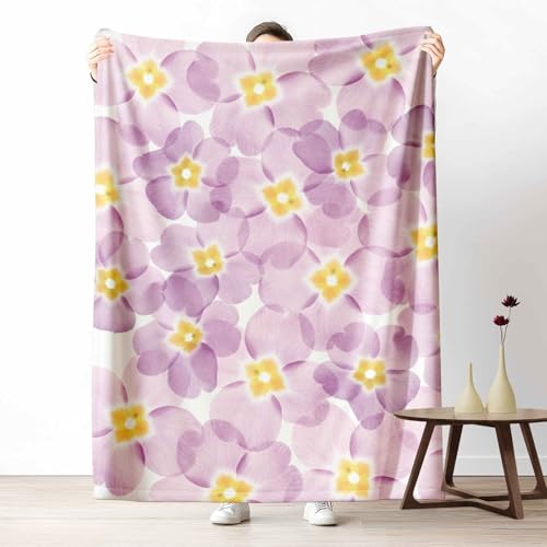 Kuscheldecke Flauschig Blumenpflanzen Blume Wohndecke für Sofa & Bett Frühling Blütenblatt Weiche Warme Decke Minimalistisch Primel Fleecedecke für Kinder & Erwachsene, 70x100 cm Kuscheldecke Flauschig Blumenpflanzen Blume Wohndecke für Sofa & Bett Frühling Blütenblatt Weiche Warme Decke Minimalistisch Primel Fleecedecke für Kinder & Erwachsene, 70x100 cm von LLponhg