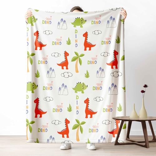 Kuscheldecke Flauschig Cartoon Dinosaurier Wohndecke für Sofa & Bett Kinder Palme Weiche Warme Decke Niedlich Wolke Fleecedecke für Kinder & Erwachsene, 70x100 cm Kuscheldecke Flauschig Cartoon Dinosaurier Wohndecke für Sofa & Bett Kinder Palme Weiche Warme Decke Niedlich Wolke Fleecedecke für Kinder & Erwachsene, 70x100 cm von LLponhg