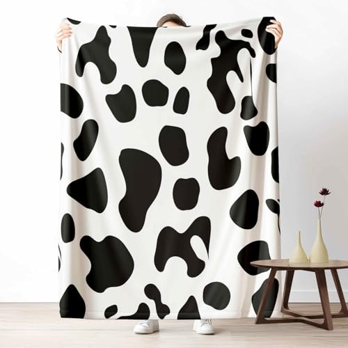Kuscheldecke Flauschig Tiermuster Kuh Wohndecke für Sofa & Bett Bauernhaus Tier Weiche Warme Decke Malerei Flecken Fleecedecke für Kinder & Erwachsene, 70x100 cm Kuscheldecke Flauschig Tiermuster Kuh Wohndecke für Sofa & Bett Bauernhaus Tier Weiche Warme Decke Malerei Flecken Fleecedecke für Kinder & Erwachsene, 70x100 cm von LLponhg