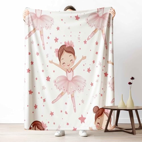 Kuscheldecke für den Winter, Warme Cartoon Prinzessin Fleecedecke für Kalte Tage Kinder Muster Flanelldecke Süß Tänzerin Sofadecke Flauschig Weich für Bett Couch, 150x200 cm Kuscheldecke für den Winter, Warme Cartoon Prinzessin Fleecedecke für Kalte Tage Kinder Muster Flanelldecke Süß Tänzerin Sofadecke Flauschig Weich für Bett Couch, 150x200 cm von LLponhg