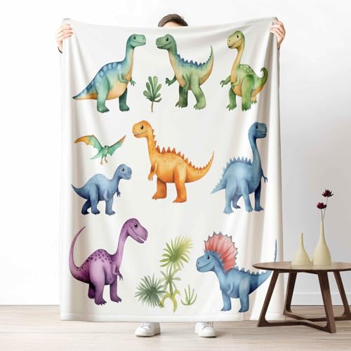 Kuscheldecke für den Winter, Warme Kinder Dinosaurier Fleecedecke für Kalte Tage Tier Dino Flanelldecke Botanisch Pflanze Sofadecke Flauschig Weich für Bett Couch, 150x200 cm Kuscheldecke für den Winter, Warme Kinder Dinosaurier Fleecedecke für Kalte Tage Tier Dino Flanelldecke Botanisch Pflanze Sofadecke Flauschig Weich für Bett Couch, 150x200 cm von LLponhg