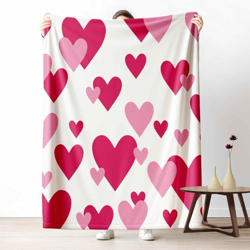 Kuscheldecke für den Winter, Warme Liebe Herzform Fleecedecke für Kalte Tage Romantisch Paar Flanelldecke Niedlich Muster Sofadecke Flauschig Weich für Bett Couch, 150x200 cm Kuscheldecke für den Winter, Warme Liebe Herzform Fleecedecke für Kalte Tage Romantisch Paar Flanelldecke Niedlich Muster Sofadecke Flauschig Weich für Bett Couch, 150x200 cm von LLponhg