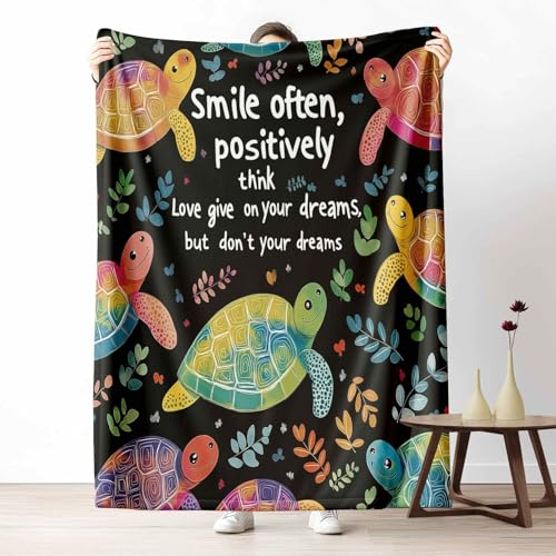 Kuscheldecke für den Winter, Warme Niedlich Meeresschildkröten Fleecedecke für Kalte Tage Cartoon Tier Flanelldecke Bunt Blätter Sofadecke Flauschig Weich für Bett Couch, 150x200 cm Kuscheldecke für den Winter, Warme Niedlich Meeresschildkröten Fleecedecke für Kalte Tage Cartoon Tier Flanelldecke Bunt Blätter Sofadecke Flauschig Weich für Bett Couch, 150x200 cm von LLponhg