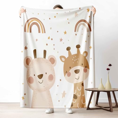 Kuscheldecke für den Winter, Warme Süß Tier Fleecedecke für Kalte Tage Cartoon Bär Flanelldecke Niedlich Giraffe Sofadecke Flauschig Weich für Bett Couch, 150x200 cm Kuscheldecke für den Winter, Warme Süß Tier Fleecedecke für Kalte Tage Cartoon Bär Flanelldecke Niedlich Giraffe Sofadecke Flauschig Weich für Bett Couch, 150x200 cm von LLponhg