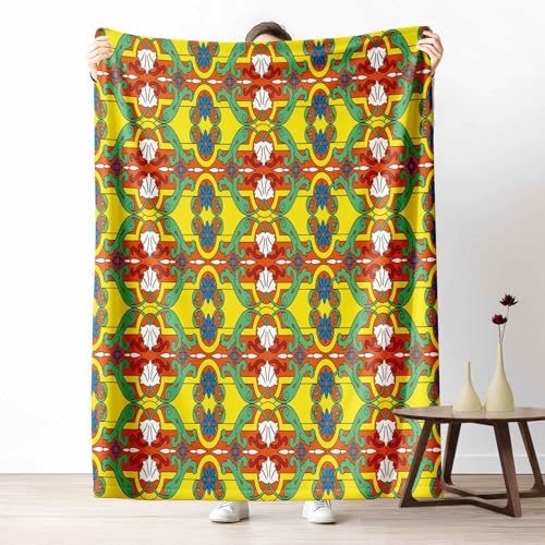 LLponhg Kinder Kuscheldecke Barock Muster Fleecedecke Bunt & Flauschig, Weiche Ethnischer Blumen Sofadecke Bunt Ornament Wohndecke als Geschenk für Jungen Mädchen 200x220 cm LLponhg Kinder Kuscheldecke Barock Muster Fleecedecke Bunt & Flauschig, Weiche Ethnischer Blumen Sofadecke Bunt Ornament Wohndecke als Geschenk für Jungen Mädchen 200x220 cm von LLponhg