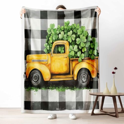 LLponhg Kinder Kuscheldecke Bauernhaus LKW Fleecedecke Bunt & Flauschig, Weiche Karierte Vierblättriges Kleeblatt Sofadecke Landhausstil Auto Wohndecke als Geschenk für Jungen Mädchen 200x220 cm LLponhg Kinder Kuscheldecke Bauernhaus LKW Fleecedecke Bunt & Flauschig, Weiche Karierte Vierblättriges Kleeblatt Sofadecke Landhausstil Auto Wohndecke als Geschenk für Jungen Mädchen 200x220 cm von LLponhg