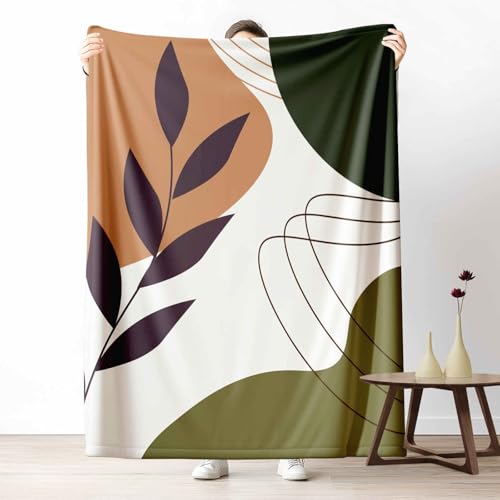 LLponhg Kinder Kuscheldecke Modern Blatt Fleecedecke Bunt & Flauschig, Weiche Abstrakt Pflanze Sofadecke Minimalistisch Botanisch Wohndecke als Geschenk für Jungen Mädchen 200x220 cm LLponhg Kinder Kuscheldecke Modern Blatt Fleecedecke Bunt & Flauschig, Weiche Abstrakt Pflanze Sofadecke Minimalistisch Botanisch Wohndecke als Geschenk für Jungen Mädchen 200x220 cm von LLponhg
