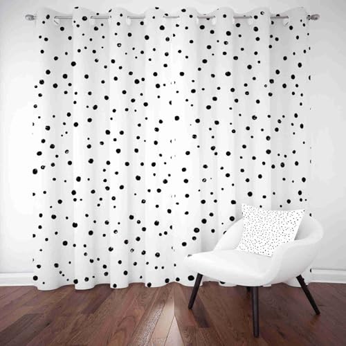 LLponhg Thermo-Vorhang Geometrisches Punkte-Motiv Verdunkelnde Gardinen mit Ösen Gletschergrau Blickdicht für Fenster Schlafzimmer Blackout-Vorhänge Kinderzimmer & Wohnzimmer 2er Set 215x110 cm LLponhg Thermo-Vorhang Geometrisches Punkte-Motiv Verdunkelnde Gardinen mit Ösen Gletschergrau Blickdicht für Fenster Schlafzimmer Blackout-Vorhänge Kinderzimmer & Wohnzimmer 2er Set 215x110 cm von LLponhg