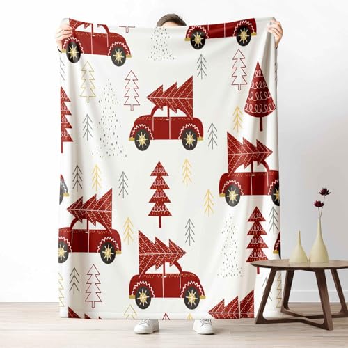 LLponhg Wohndecke mit 3D Druck Winter Auto Flauschige Tagesdecke für das Schlafzimmer Feiertag Weihnachtsbaum Kuscheldecke als Überwurf für Sofa Niedlich Tanne Flanell & Sherpa Mix Weich, 180x230 cm LLponhg Wohndecke mit 3D Druck Winter Auto Flauschige Tagesdecke für das Schlafzimmer Feiertag Weihnachtsbaum Kuscheldecke als Überwurf für Sofa Niedlich Tanne Flanell & Sherpa Mix Weich, 180x230 cm von LLponhg