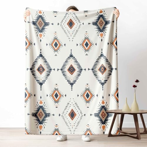 Wohndecke mit 3D Druck Aztekisches Raute Flauschige Tagesdecke für das Schlafzimmer Geometrisch Stammes Kuscheldecke als Überwurf für Sofa Ethnischer Polygon Flanell & Sherpa Mix Weich, 180x230 cm Wohndecke mit 3D Druck Aztekisches Raute Flauschige Tagesdecke für das Schlafzimmer Geometrisch Stammes Kuscheldecke als Überwurf für Sofa Ethnischer Polygon Flanell & Sherpa Mix Weich, 180x230 cm von LLponhg