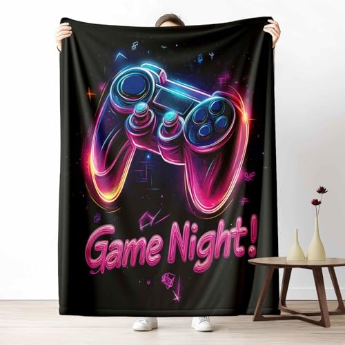 Wohndecke mit 3D Druck Spiele Gamepad Flauschige Tagesdecke für das Schlafzimmer Science Fiction Konsole Kuscheldecke als Überwurf für Sofa Neon Controller Flanell & Sherpa Mix Weich, 180x230 cm Wohndecke mit 3D Druck Spiele Gamepad Flauschige Tagesdecke für das Schlafzimmer Science Fiction Konsole Kuscheldecke als Überwurf für Sofa Neon Controller Flanell & Sherpa Mix Weich, 180x230 cm von LLponhg