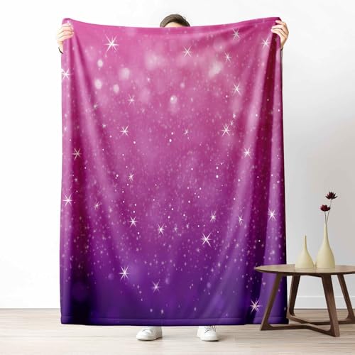 Wohndecke mit 3D Druck Weltraum Stern Flauschige Tagesdecke für das Schlafzimmer Fantasie Sternenhimmel Kuscheldecke als Überwurf für Sofa Abstrakt Wolke Flanell & Sherpa Mix Weich, 180x230 cm von LLponhg