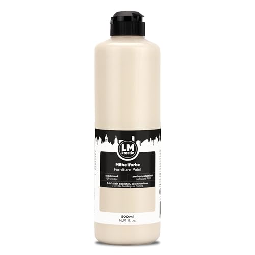 LM-Kreativ Möbelfarbe 500 ml - Sand - Hochdeckende Möbellack für Innen- und Außenbereich | Möbelfarbe ohne Schleifen | Küchenfarbe/Küchenfront Farbe | Geruchsarm und Umweltschonend LM-Kreativ Möbelfarbe 500 ml - Sand - Hochdeckende Möbellack für Innen- und Außenbereich | Möbelfarbe ohne Schleifen | Küchenfarbe/Küchenfront Farbe | Geruchsarm und Umweltschonend von LM-Kreativ