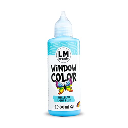 LM Window Color 80ml - Hell-Blau - Fenster-Farben zum Basteln & Malen. Für wieder abziehbare Deko Fensterbilder im Kinderzimmer, auf Flaschen, Spiegel oder Fliesen. Fensterfarben ohne Lösungsmittel LM Window Color 80ml - Hell-Blau - Fenster-Farben zum Basteln & Malen. Für wieder abziehbare Deko Fensterbilder im Kinderzimmer, auf Flaschen, Spiegel oder Fliesen. Fensterfarben ohne Lösungsmittel von LM-Kreativ