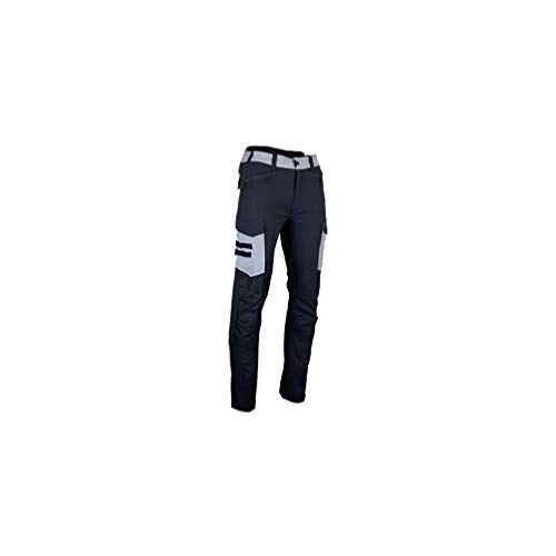 LMA Workwear 1653 PLANETE Sommerhose mit Zweifarbigen Oberschenkeltaschen, Größe 46, Mitternachtsgrau/Hellgrau von LMA Workwear
