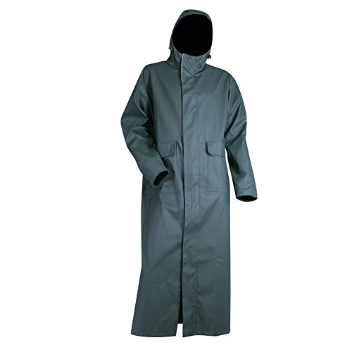 LMA Workwear 2063 BRUME Semi-PU Regenmantel, Größe L, Dunkles Khaki von LMA