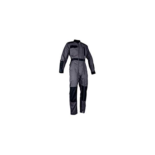 LMA Workwear 4112 CHLORE Overall mit Doppeltem Verschluss, Größe 6XL, Dunkelgrau/Schwarz von LMA Workwear